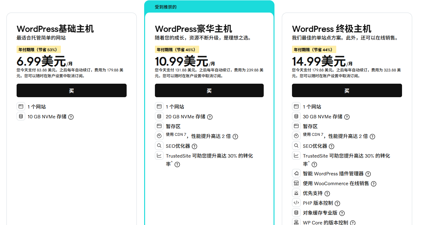 GoDaddy主机评测：共享主机、WordPress、VPS与数据中心解析